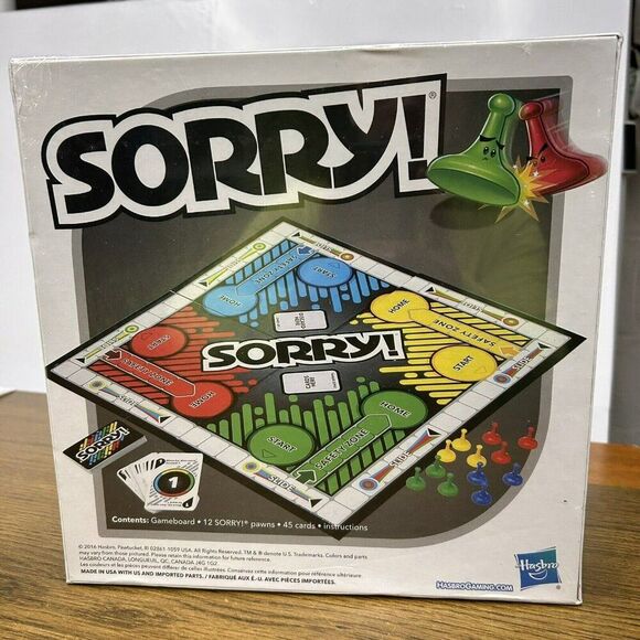 Hasbro Sorry! Board Game By Hasbro Gaming Ages 6+ 2-4 Play 2016 - Picture 2 of 9